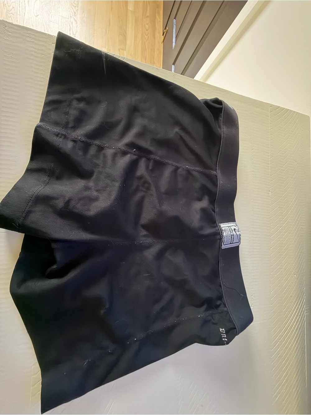 Nike Black Women's Bike Shorts with Wide Elastic Waistband
